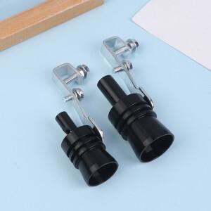 블랙 사운드 시뮬레이터 자동차 터보 휘슬 배기 파이프 머플러, 블로우 오프 범용 자동차 스타일링 튜닝 머