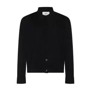 하트 로고 폴로 가디건 블랙 UKC042 KN0039 001