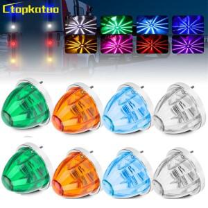 2PCS 트럭 로리 사이드 라이트 LED 수박 조명 자동차 사이드 마커 라이트 12V 24V 카라반 LED 표시등 클리