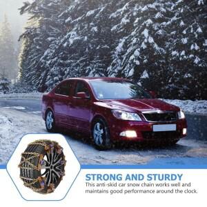 겨울용 차량 미끄럼 방지 체인 플러스 두꺼운 망간 범용 체인 및 조절 가능한 아이스 스틸 스노우 비상용