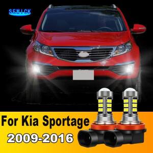 2Pcs LED 램프 자동차 앞 안개등 액세서리 Kia Sportage 2009 2010 2011 2012 2013 2014 2015 2016
