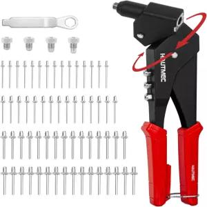 좁은 공간을 위한 360° 회전 헤드 120개의 블라인드 리벳 금속 가죽 플라스틱 자동차용 헤비 듀티 한 손