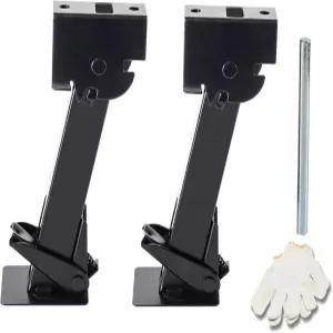 LUSHIH 여행용 RV 캠핑카용 트레일러 스태빌라이저 레벨링 잭 접이식 텔레스코프 다리 2개 세트 - 각각