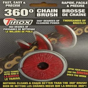 티록스 360 모터사이클 체인 청소 브러시 도구 - 비밀봉 오링 및 엑스링 체인에서 안전하게 사용 가능 ATV