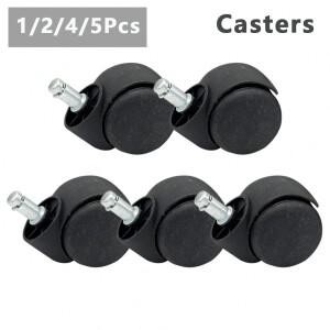 1/2/4/5피스 의자 휠 가구 캐스터 11mm 나사 회전 바퀴 사무실/컴퓨터 용 하드웨어 트롤리 도구 교체