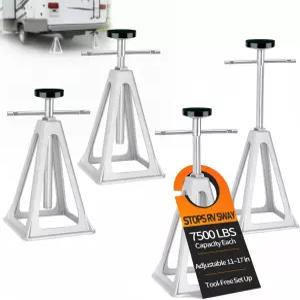 RV 스태빌라이저 잭 세트 각각 4 7500파운드 용량 ？ 조절 가능한 11 -17 알루미늄 트레일러 잭은 여행용 및