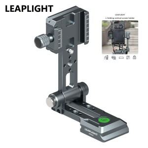 LEAPLIGHT 접이식 카메라 L 홀더 퀵 릴리스 플레이트(Arca Dovetail Base 포함) DSLR 삼각대 비디오 브래킷