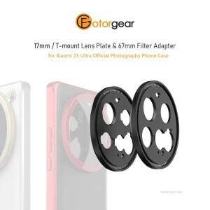Fotorgear T-마운트/17mm 렌즈 스레드 및 샤오미호환 15 Ultra  휴대폰 케이스 액세서리 용 67mm 필터 어댑
