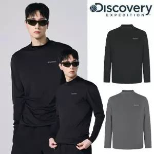 매장정품 DISCOVERY 디스커버리 [26년 신상품] DMRL37061 남성 반하이넥 긴팔티셔츠 레이어드 기능성티 109