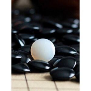 바둑알 흑백 A급 체스백 바둑돌 표준 기원 천연석 알까기 361알 마노 66개