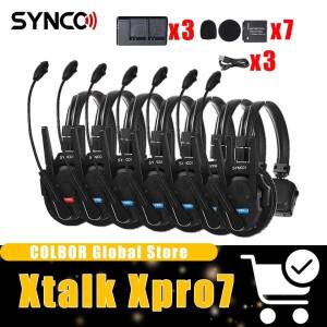 SYNCO Xtalk Xpro7 싱글 이어 노이즈 감소 무선 리모트 헤드셋 팀워크 인터콤 (영화 제작 스튜디오용)