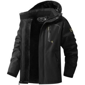 MAOYSEN 남성 스키 재킷 따뜻한 겨울 스노우 코트 방수 산악 바람막이 스노보드 후드 등산 여행용