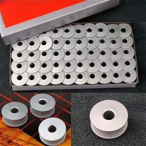 재봉틀용 알루미늄 보빈 10/20개  스테인리스 스틸 실 스풀  산업용 플랫 카  코어