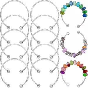 프라멘디노 볼 개구부 조절 가능한 와이어 블랭크 비즈 브레이슬릿 확장 커프 DIY 주얼리 제작용