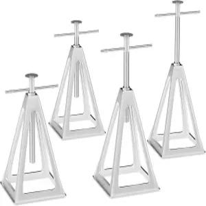 RV 캠핑카 및 트레일러 안정화를 위한 RVMATE 스택 잭 4 팩 알루미늄 안정화 11인치에서 17인치까지 조절