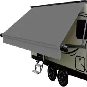 Dulepax RV 차양 원단 교체(9피트 2인치 원단) 캠핑카용 헤비 듀티 16온스 비닐 모든 트레일러 브랜드용