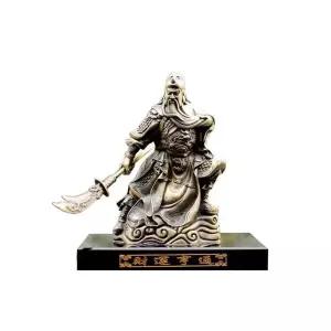 관운장 삼국지 사천왕상 흑백 관우장 인테리어 금색 조각상