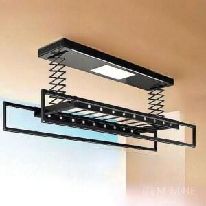 베란다천장건조대 천정형 부착형 행거 전자동 아파트 리프팅 더블 빨래봉 블루 자동 천장형