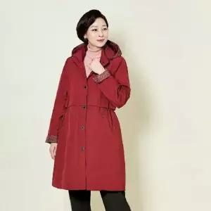 빅) 소피아 호피 배색 퀼팅 안감 코트1종