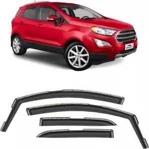 2018-2022 에코스포츠용 보론 글래스 채널 내 내구성이 뛰어난 레인 가드 윈도우 디플렉터 통풍구 바이저