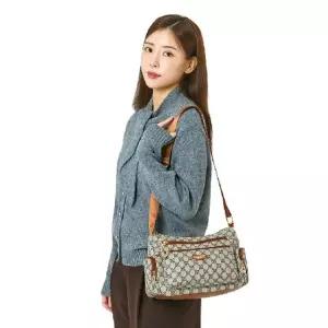 (베)쌈지]사이드 포켓 로고 크로스백