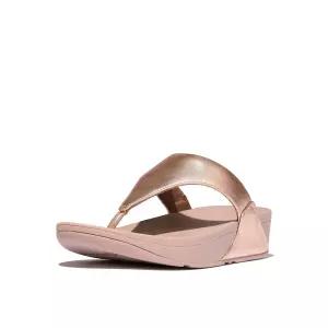 핏플랍 여성 루루 레더 토 포스트 샌들 - 로즈 골드 FT64K2T107