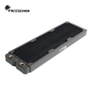 FREEZEMOD 컴퓨터 수냉 구리 라디에이터  14 플랫 튜브  단일 레이어 핀  12cm 팬 TSRP-TW360