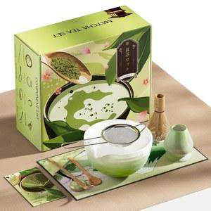 말차 거품기 세트 대나무 거품기와 홀더가 포함된 8개 티 세라믹 볼 스쿱과 숟가락 스쿱 레스트 체와 타월 가정용 키트 녹색