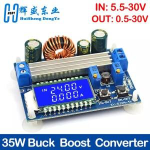 35W DC 5.5-30V ~ 디지털 LCD 디스플레이 자동 스텝 업 다운 벅 부스트 컨버터 전원 공급 장치 모듈 조정
