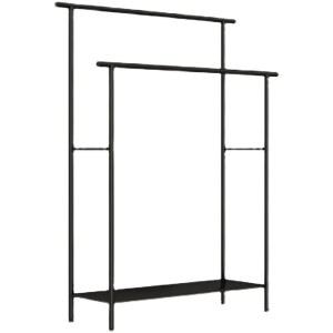 무타공 스탠드 스탠딩 다용도 호텔 가운 선반 수건대 수건걸이 가정용 홀더 검은색