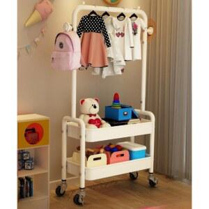 행거 우드 옷행거 수납 랙 헹거 옷장걸이 스탠드옷걸이 2단 이동 아이옷