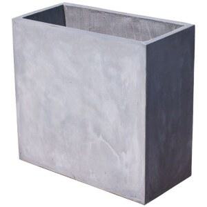 북유럽 시멘트 사각 토분 직형 텃밭 옥상 식물 키높이 대형화분 45x22x60 거실 검은색