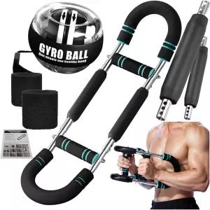 JZUNPVA 조절 가능한 트위스트 암 트레이너 60-110 자이로 볼-가슴 운동 기구 팔 트위스터 어깨 남성용