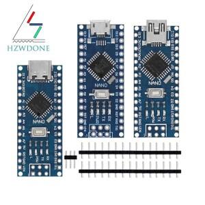 아두이노호환 나노 3.0 Atmega328 컨트롤러 호환 보드  HZWDONE 모듈 PCB 개발 USB 없음  프로모션