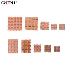 노트북 용 열 테이프가 있는  순수 구리 핀 히트 싱크 쿨러  GPU CPU VGA 칩  컴퓨터 구성 요소  분산