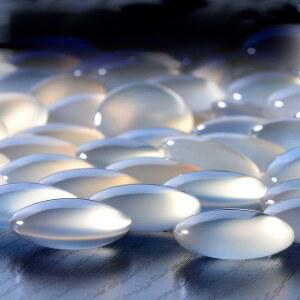 마노 바둑알 바둑돌 보석 선물용 반투명 세트