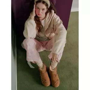 MAC MOC Bonbon 본본 소가죽 리본 방한 퉁굽 어그부츠 1color 1620408