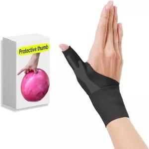 볼링 손목 보호대 오른손 - 엄지 보호 기능이 있는 남성 및 여성용 압박 지지 장갑 부상 예방 더 나은