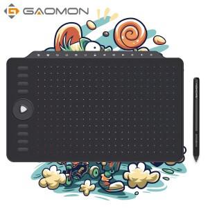 GAOMON-M1220 12 인치 드로잉 그래픽 태블릿 8192 레벨 8 익스프레스 키 13 멀티미디어 키  Mac  Windows