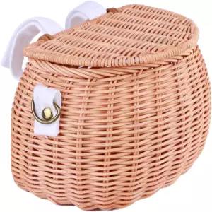 이노베이션 팩토리 수제 포도나무 바구니 - 자전거 가정 및 보관용 다용도 정리함 20x13x15cm (185g)