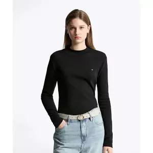 타미힐피거 TOMMY HILFIGER 슬림 모크넥 롱 슬리브 (T22F7TTO052WT1BDS) T22F7TTO052WT1BDS 404579