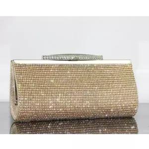 헤이든 럭셔리 클러치백 골드 파티 체인 숄더백