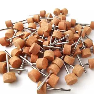 ROYHOO 50피스 연마 장착 스톤 휠 헤드 그라인딩 포인트 헤드용 드멜 로터리 툴 액세서리 1/8인치 샹크