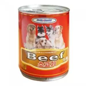 강아지훈련 헬로도기 소고기캔 400g
