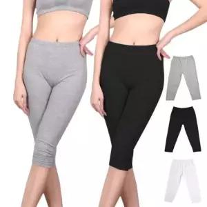 면스판쫄바지 여성 면스판 레깅스 8부 쫄바지 속바지