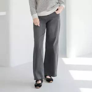 엄마옷 마담4060 히든밴딩와이드데님팬츠 중년여성 데일리 -ZPN2602037-