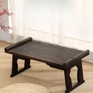 원형 소반 좌식 테이블 찻상 오동나무 레트로 전통