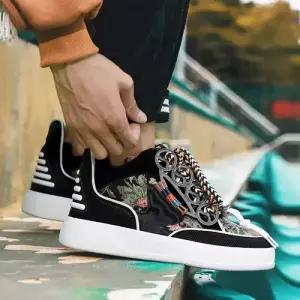 남친 빅사이즈 하이탑 보드화 태슬 CH5