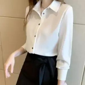 하객룩 세미정장 여자블라우스 셔츠 긴팔 여성블라우스 KP2