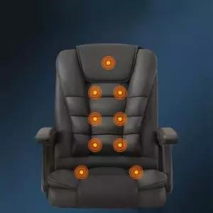 사무실 안마 의자 휴식 안마의자 온열 오피스 컴팩트 블랙